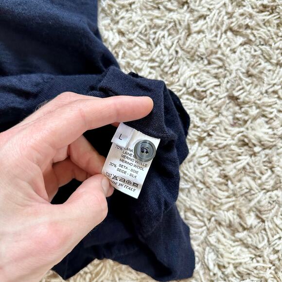 Maurizio Baldassari Cardigan Sweater Vest V Neck Sleeveless Wool Men’s Size L - Picture 7 of 10